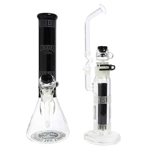 Pure Glass Crooks & Castles Bong set.